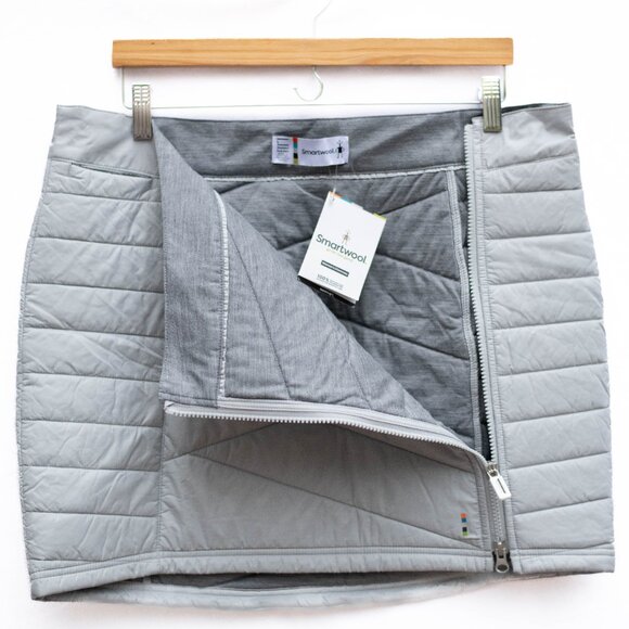 Smartwool Smartloft Puffer Skirt NWT — Women’s L — Storm Gray — Ski/Travel - Picture 5 of 10